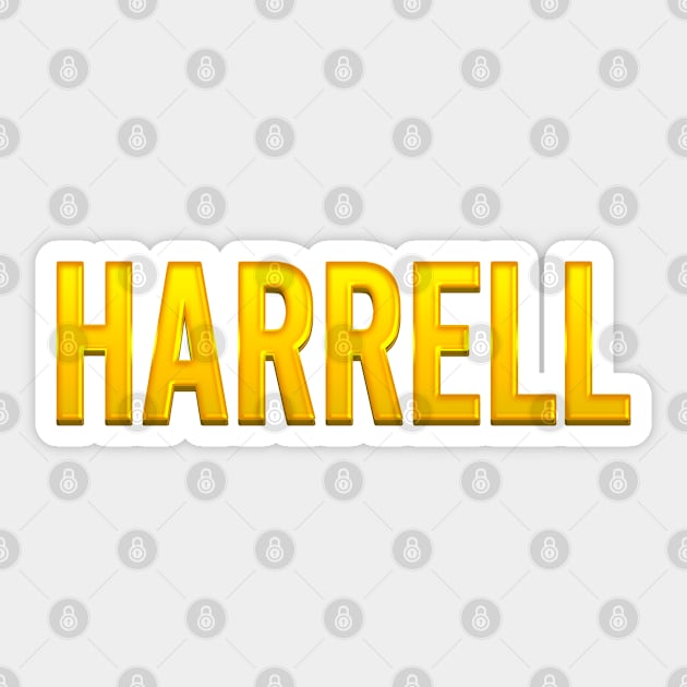 Harrell Family Name Sticker by xesed